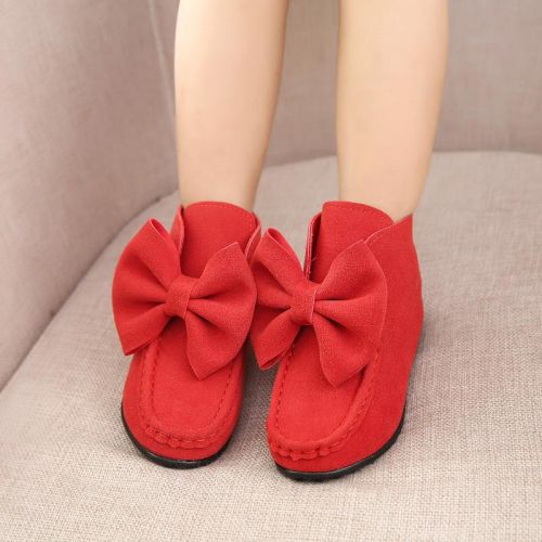 Chaussures enfants en Cuir spatial ronde pour printemps - Ref 1023247