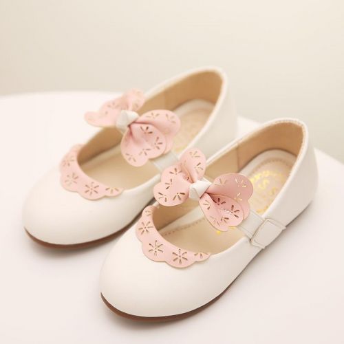 Chaussures enfants en PU ronde creux pour printemps - semelle caoutchouc antidérapant Ref 1023277