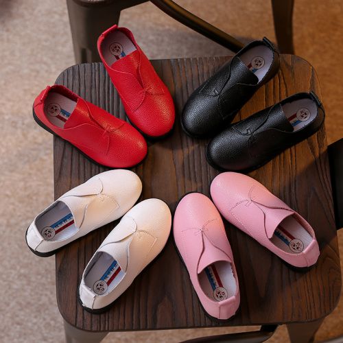 Chaussures enfants en PU ronde pour printemps - semelle caoutchouc antidérapant Ref 1023285