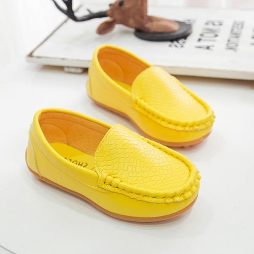 Chaussures enfants en PU ronde coutures cuir pour Toute saison - Ref 1023301