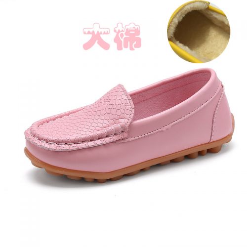 Chaussures enfants en similicuir ronde pour hiver - semelle caoutchouc Ref 1023423