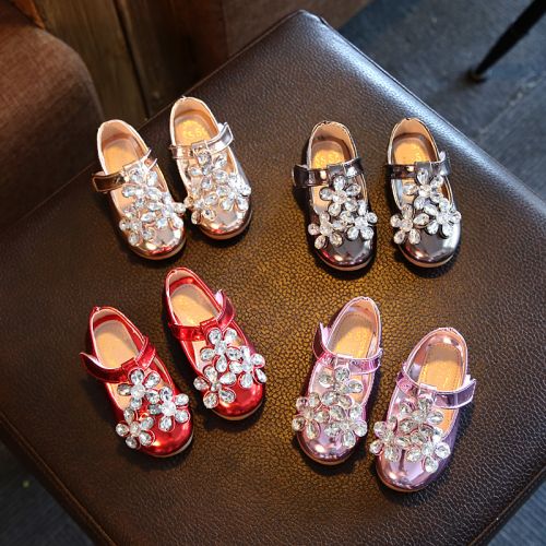 Chaussures enfants en similicuir ronde pour printemps - Ref 1023436