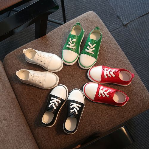 Chaussures enfants en similicuir ronde pour printemps - Ref 1023454