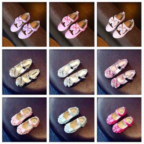 Chaussures enfants en PU ronde brodé pour printemps - Ref 1023518