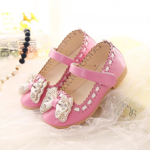 Chaussures enfants en PU ronde creux pour printemps - semelle caoutchouc antidérapant Ref 1023672
