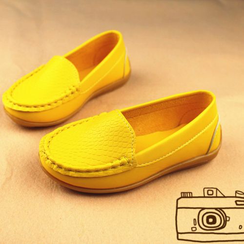 Chaussures enfants en similicuir ronde pour printemps - Ref 1023768