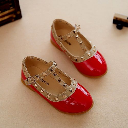 Chaussures enfants en PU pointu rivet pour printemps - Ref 1023910