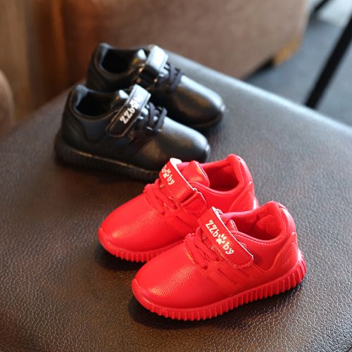 Chaussures enfants ronde coutures cuir pour Toute saison - semelle caoutchouc Ref 1024063