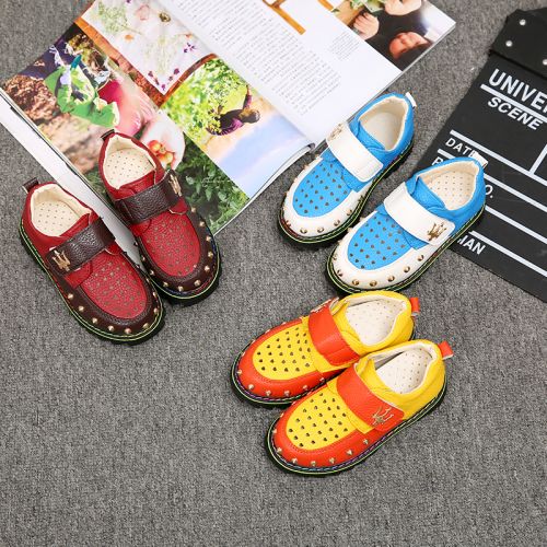 Chaussures enfants en PU ronde rivet pour printemps - semelle TPR Ref 1024089