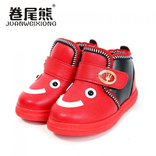 Chaussures enfants en similicuir CIMI ronde coutures cuir pour hiver - semelle caoutchouc Ref 1024116