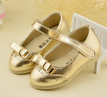 Chaussures enfants en PU ronde creux pour printemps - semelle caoutchouc naturel Ref 1024290