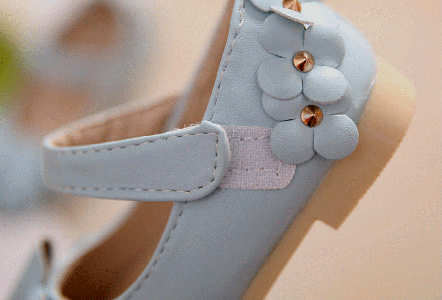 Chaussures enfants en PU ronde pour printemps - Ref 1024346