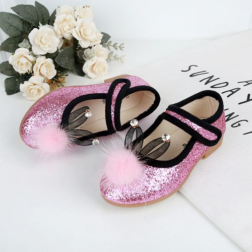 Chaussures enfants ronde paillette pour printemps - Ref 1024367