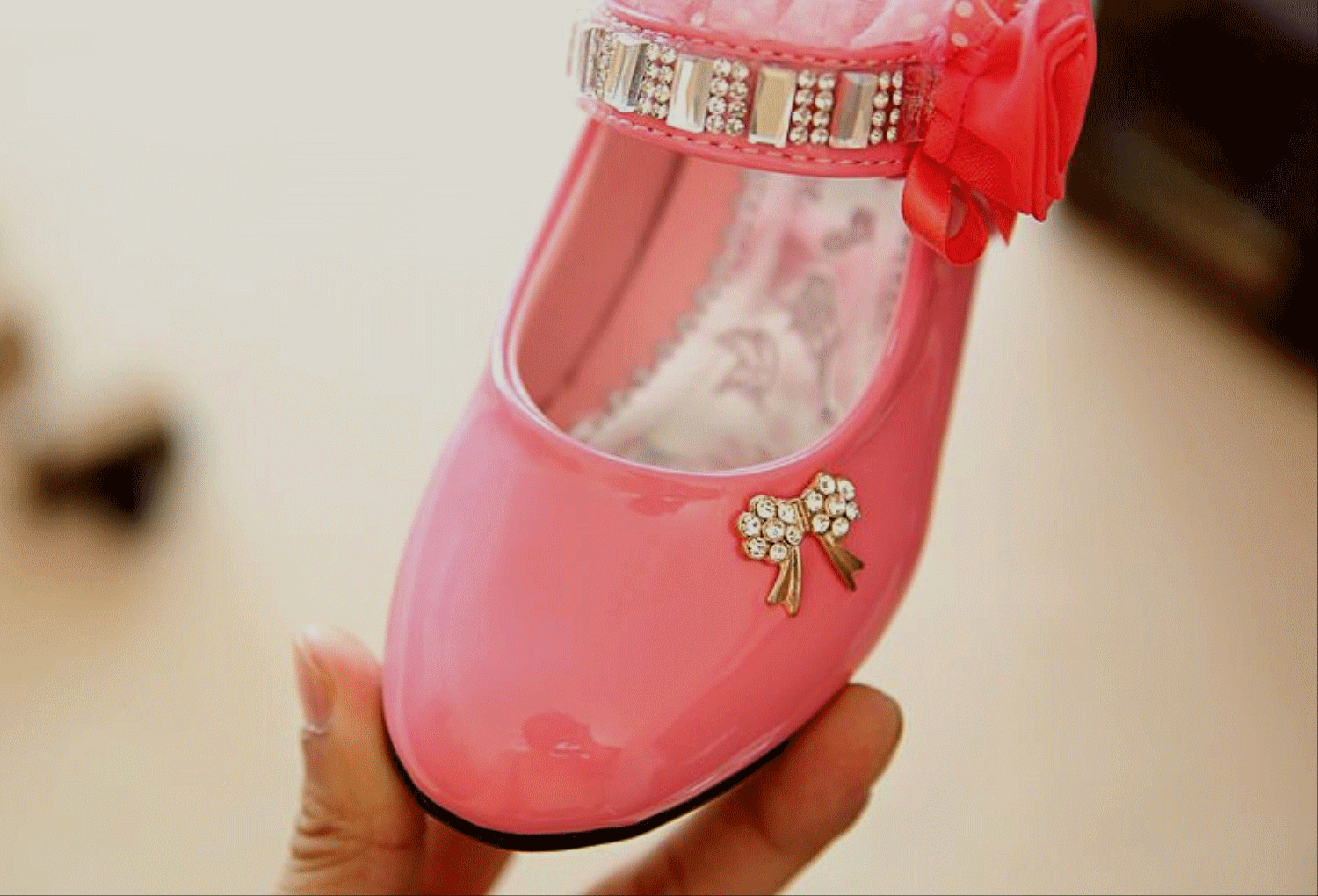 Chaussures enfants en PU ronde métal pour printemps - Ref 1024373