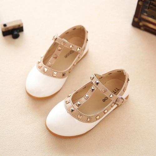Chaussures enfants en PU pointu rivet pour printemps - Ref 1024508