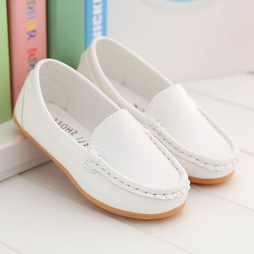 Chaussures enfants en PU ronde coutures cuir pour Toute saison - Ref 1024732