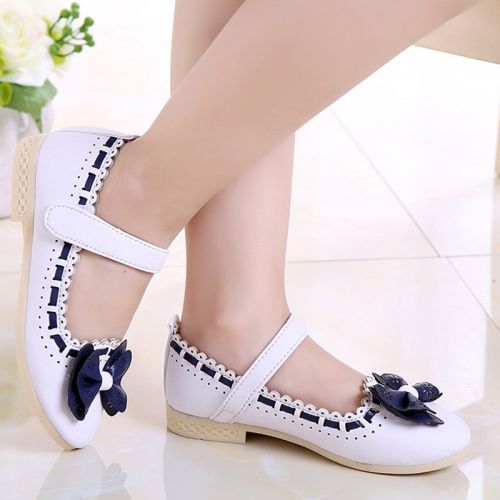 Chaussures enfants en Cuir spatial ronde pour printemps - Ref 1024746