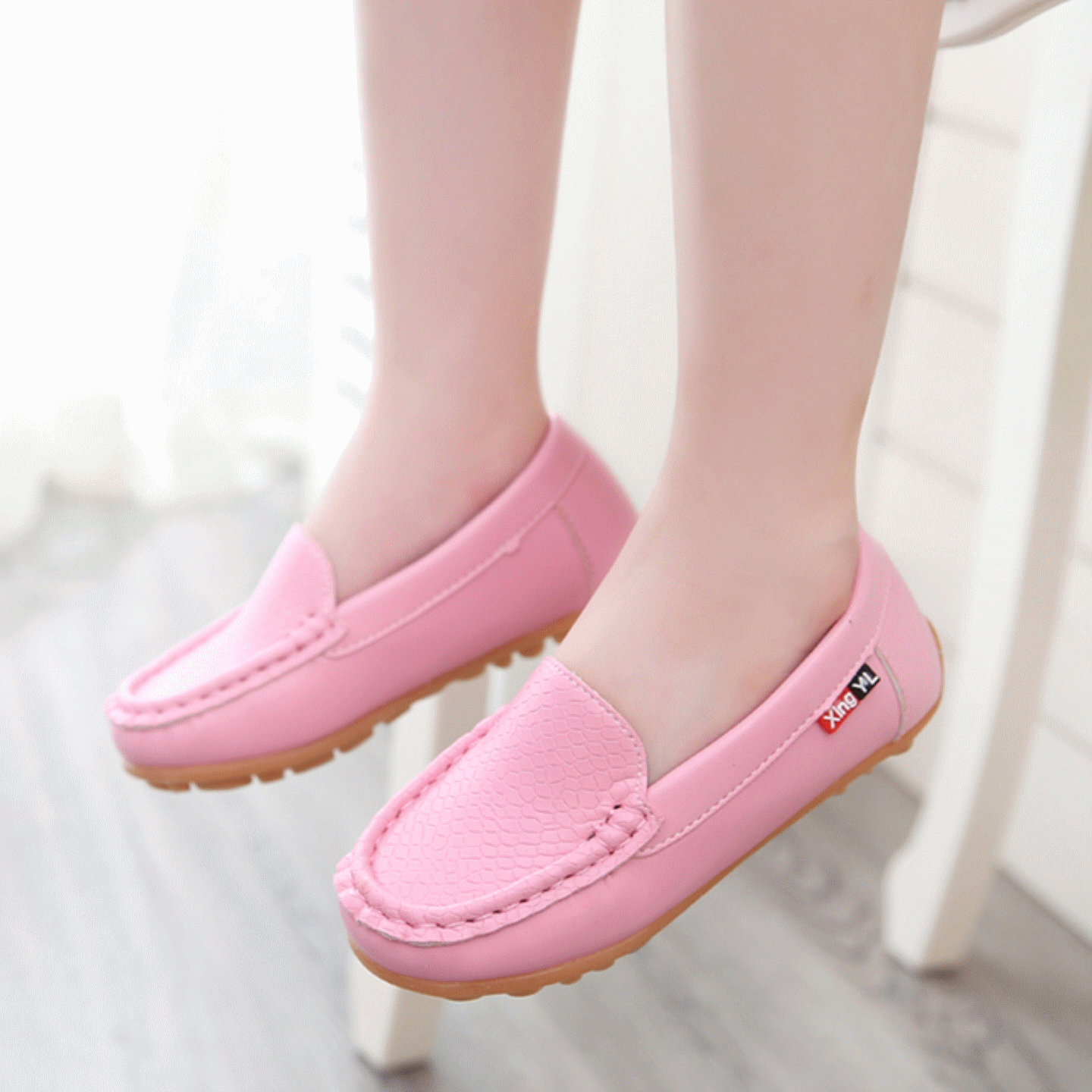 Chaussures enfants en PU ronde pour printemps - semelle TPR Ref 1024797