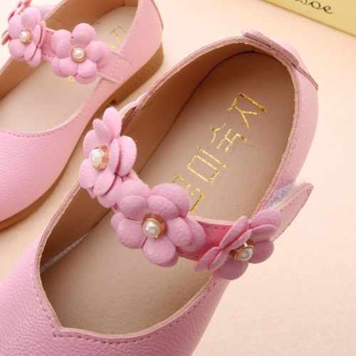 Chaussures enfants ronde avec perles pour printemps - Ref 1026191