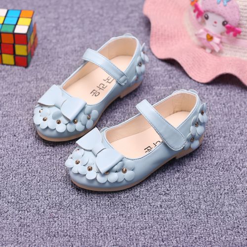 Chaussures enfants en PU ronde rivet pour printemps - semelle caoutchouc Ref 1026475
