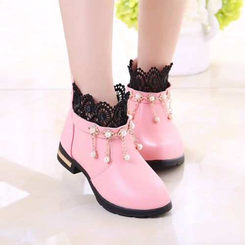 Chaussures enfants en PU pointu pour printemps - semelle caoutchouc Ref 1026496