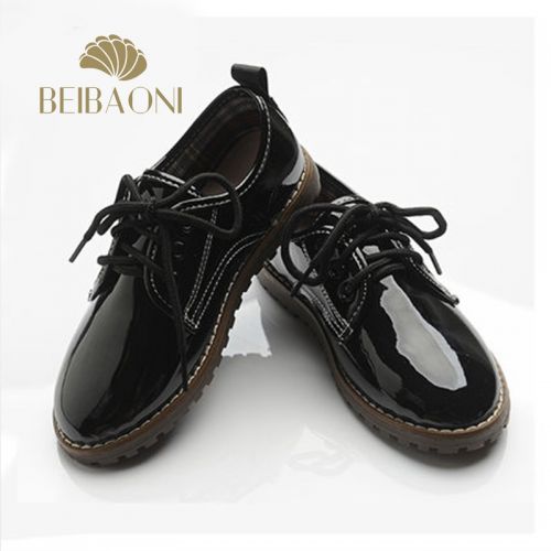 Chaussures enfants en cuir ronde paillette pour Toute saison - semelle caoutchouc antidérapant Ref 1026555