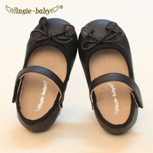 Chaussures enfants en cuir ANGIE-BABY ronde houppe pour Toute saison - semelle caoutchouc Ref 1026878