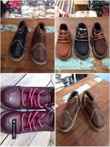 Chaussures enfants en cuir ronde pour hiver - Ref 1026882