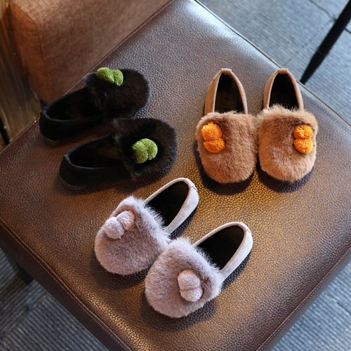 Chaussures enfants ronde pour hiver - semelle caoutchouc Ref 1026938