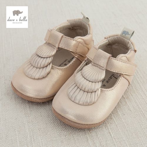 Chaussures enfants en peau de mouton DAVEBELLA ronde paillette pour printemps - semelle Ref 1027264