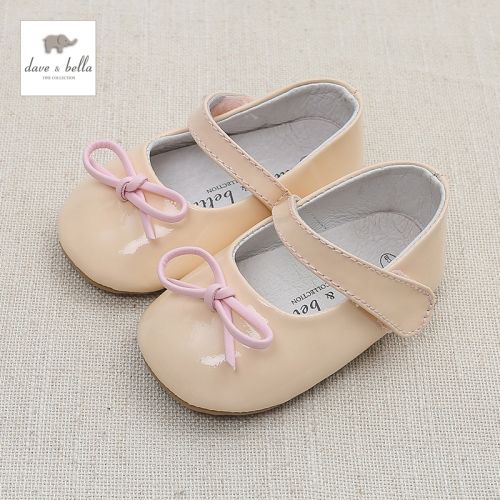 Chaussures enfants en peau de mouton DAVEBELLA ronde paillette pour printemps - semelle plastique Ref 1027277