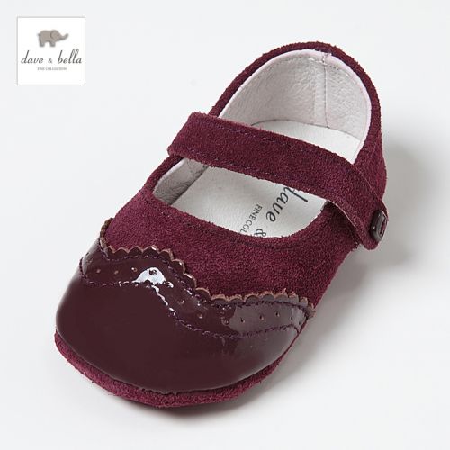 Chaussures enfants en DAVEBELLA ronde coutures cuir pour printemps - semelle plastique Ref 1027300