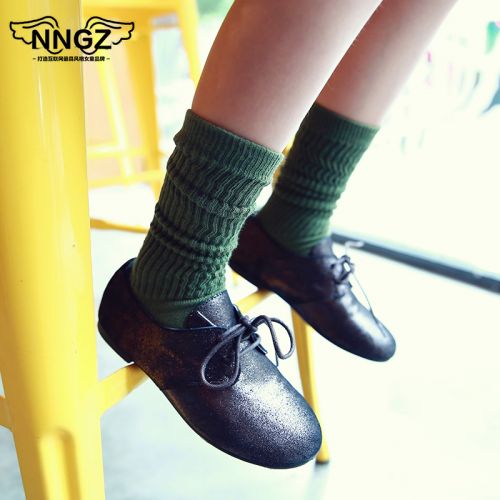 Chaussures enfants en similicuir NNGZ ronde pour printemps - semelle caoutchouc Wear Ref 1027326