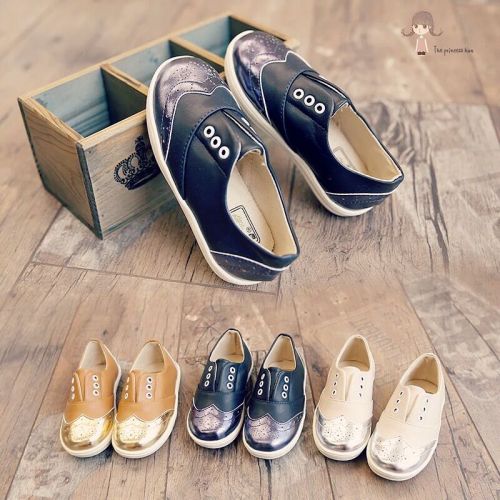 Chaussures enfants ronde pour printemps - semelle plastique Ref 1027397