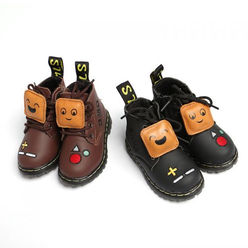 Chaussures enfants en cuir ronde pour hiver - Ref 1027442