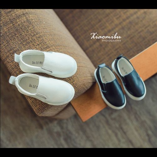 Chaussures enfants en cuir ronde pour printemps - semelle caoutchouc Ref 1027459