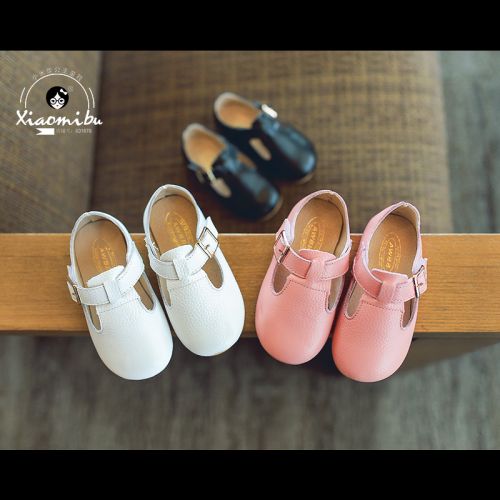 Chaussures enfants en cuir ronde pour printemps - semelle caoutchouc Ref 1027487