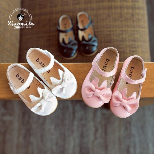 Chaussures enfants en cuir ronde pour printemps - semelle caoutchouc Ref 1027566