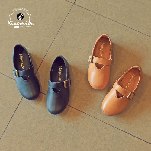 Chaussures enfants en similicuir ronde pour printemps - semelle caoutchouc Ref 1027639