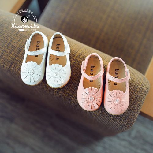 Chaussures enfants en cuir ronde pour printemps - semelle caoutchouc Ref 1027647