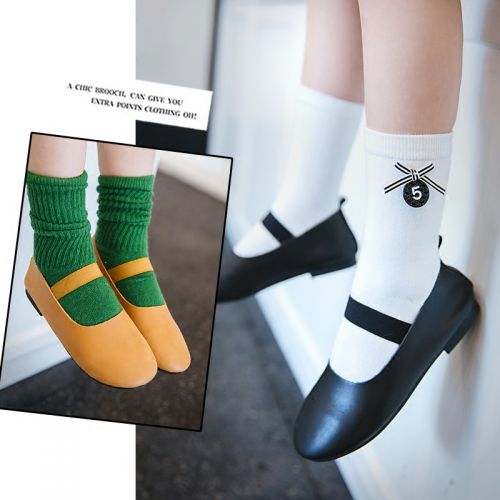 Chaussures enfants ronde pour printemps - semelle caoutchouc Ref 1028098