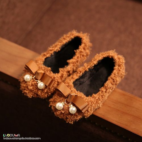 Chaussures enfants ronde pour hiver - semelle plastique Ref 1028171