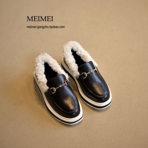 Chaussures enfants en PU tête carrée métal pour printemps - semelle caoutchouc carbone Ref 1028437