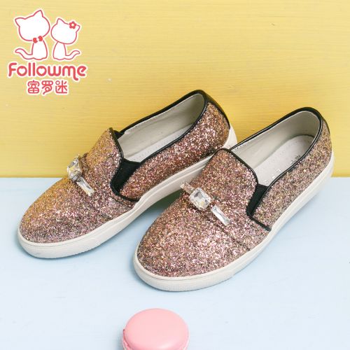 Chaussures enfants en PU FOLLOW ME ronde pour printemps - semelle TPR Ref 1028587