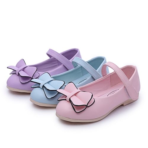 Chaussures enfants en PU pointu coutures cuir pour printemps - semelle caoutchouc Ref 1028913