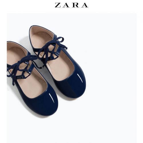 Chaussures enfants en PU ZARA ronde pour printemps - semelle caoutchouc Ref 1028967