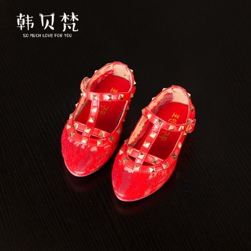 Chaussures enfants pointu rivet pour été - semelle plastique Ref 1029133