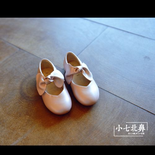 Chaussures enfants en PU ronde brodé pour printemps - semelle caoutchouc naturel Ref 1029224