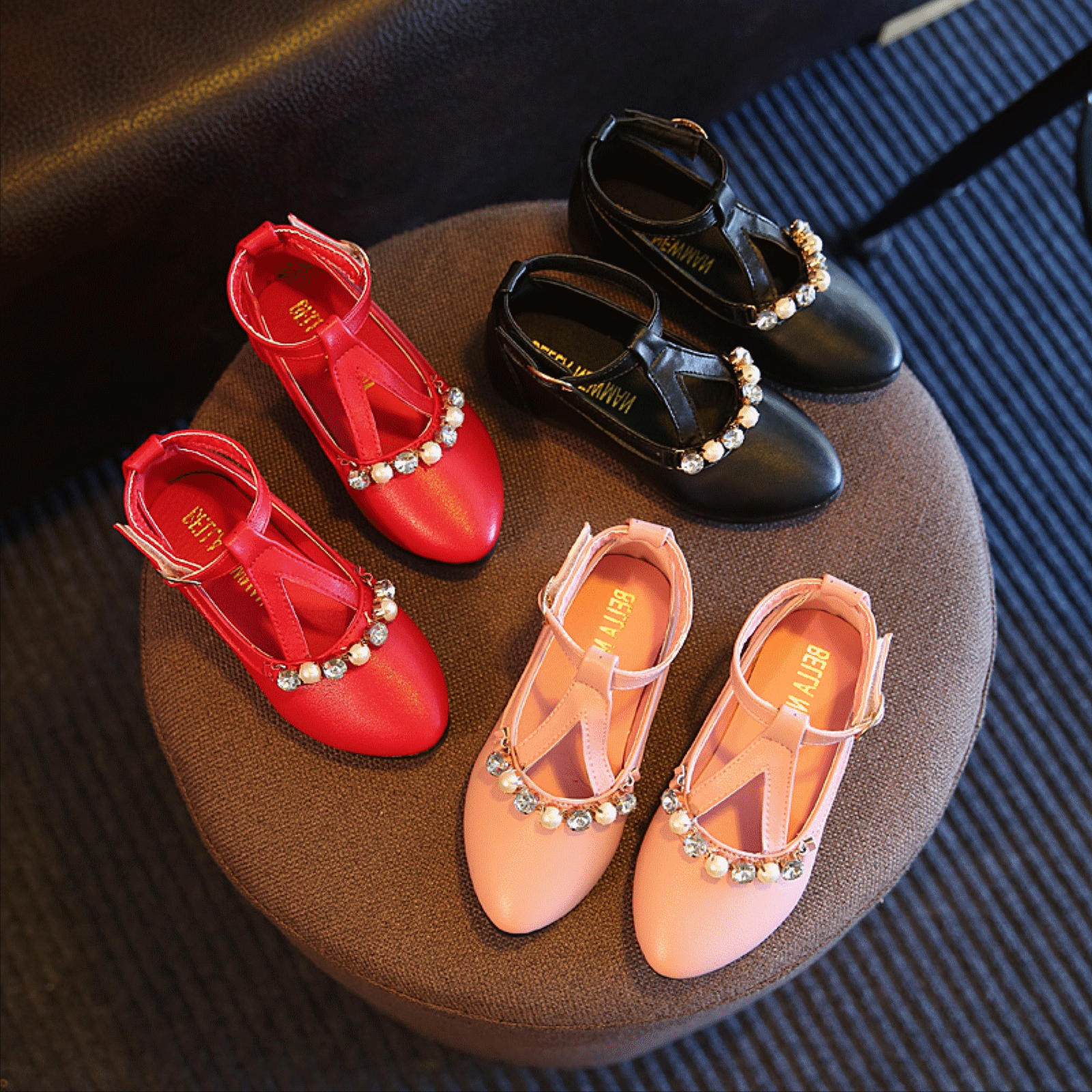 Chaussures enfants pointu pour printemps - semelle plastique Ref 1029340