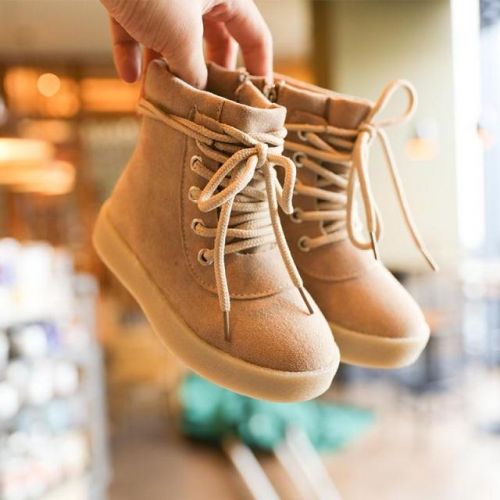 Chaussures enfants en similicuir ronde pour hiver - semelle plastique Ref 1029380